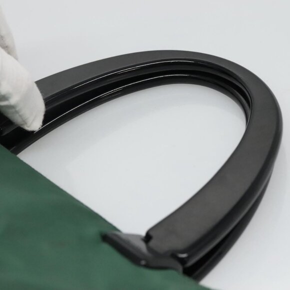 PRADA Hand Bag Nylon Green Auth th5642 - Picture 11 of 15